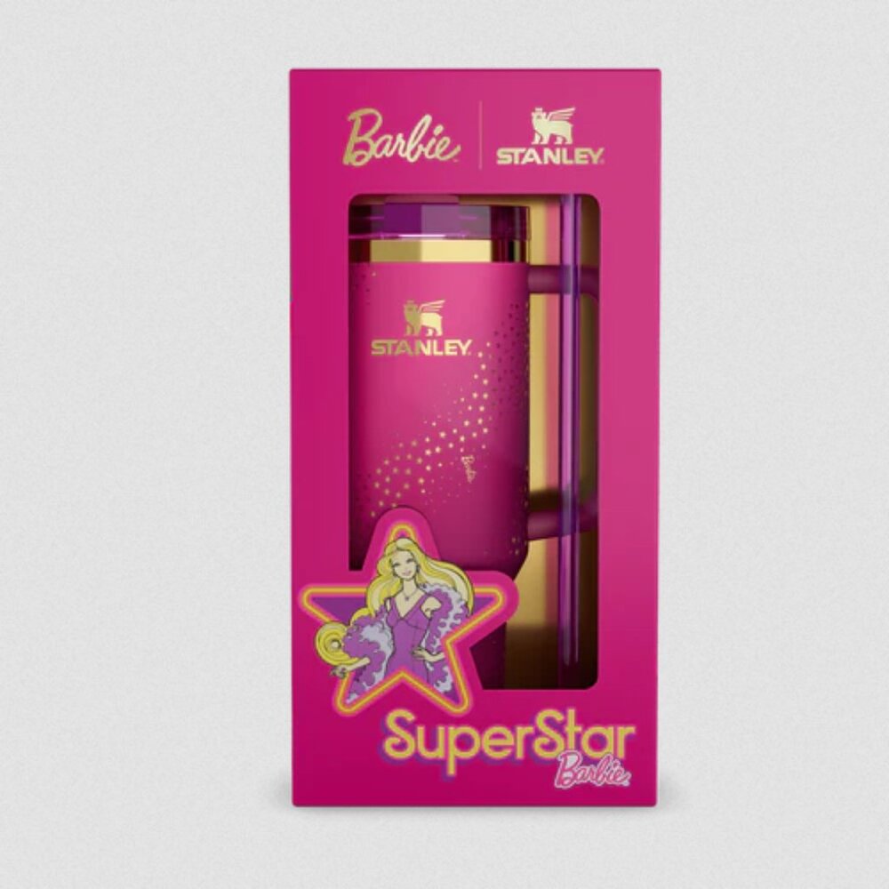 Stanley X Barbie 40oz Quencher 70's Super Star Limited Edition Collectible NWT